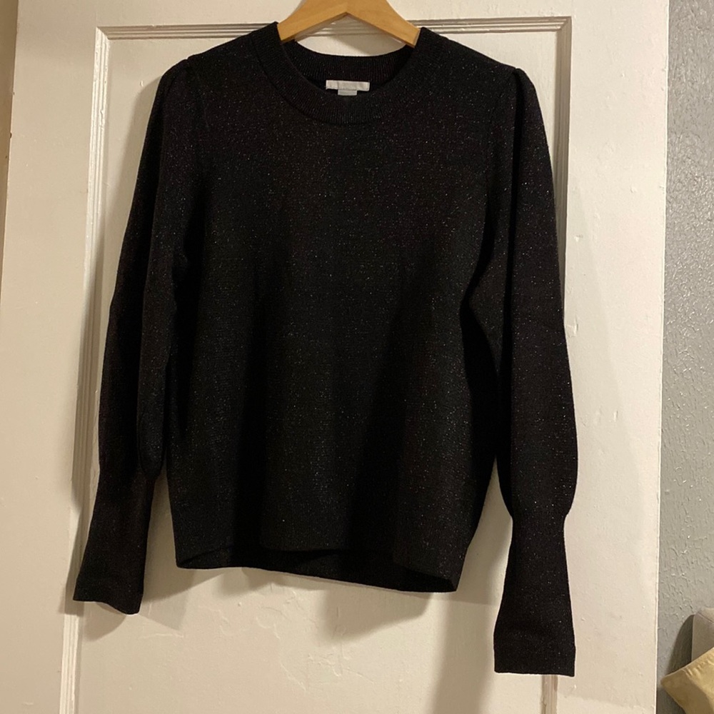 Thick sparkly black sweater